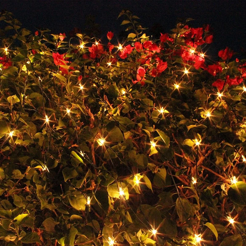 2Pk Christmas Net Lights, 100 CT Warm White for Indoor & Outdoor Christmas Decorations