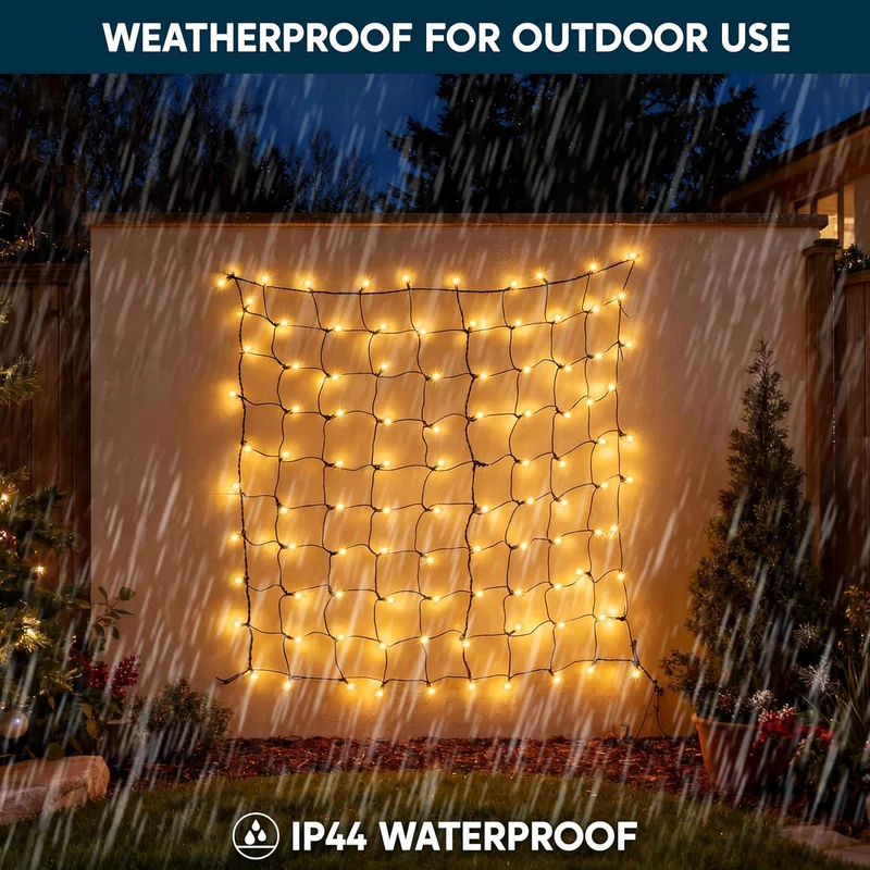 Christmas Net Lights,100 CT Warm White for Indoor & Outdoor Decorations