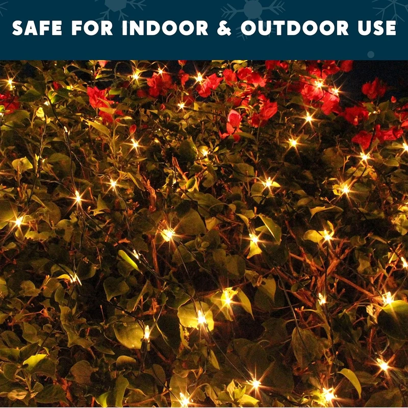Christmas Net Lights,100 CT Warm White for Indoor & Outdoor Decorations