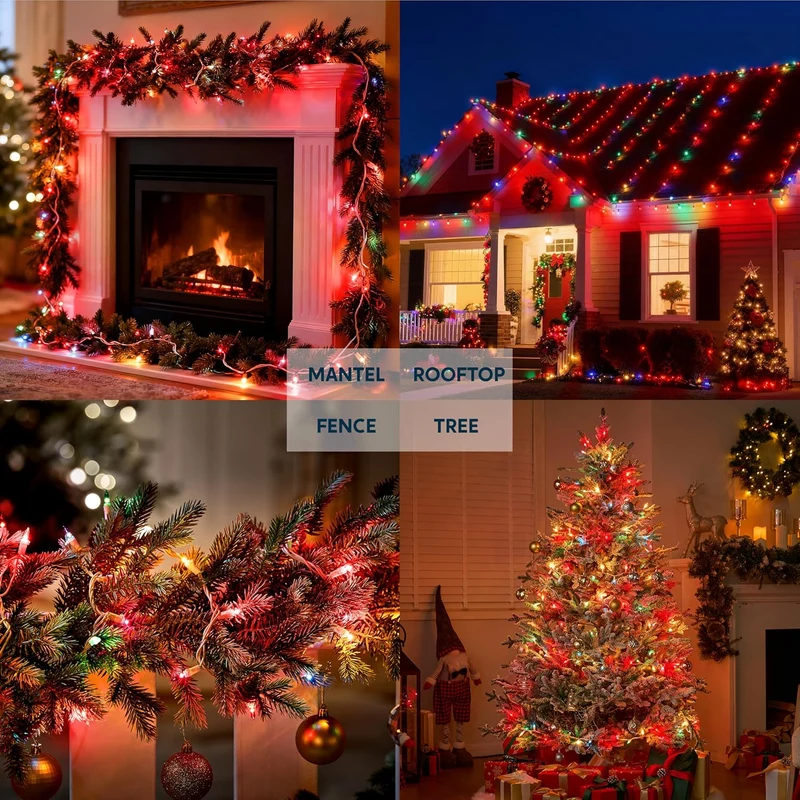 Christmas String Lights, 100CT 21.4 FT Lighting Decor - Mini Red