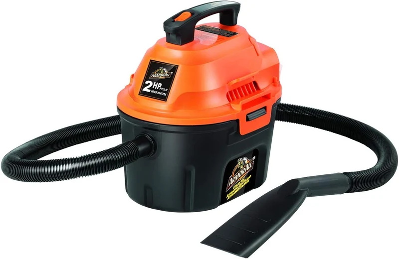 Armor All AA255 2.5 Gallon 2 Peak HP Wet/Dry Utility Shop Vacuum - Orange