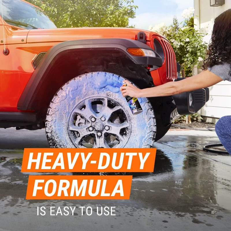 Armor All Heavy Duty Wheel and Tire Cleaner, Car Wheel Cleaner Spray (22 Oz) Multicolor