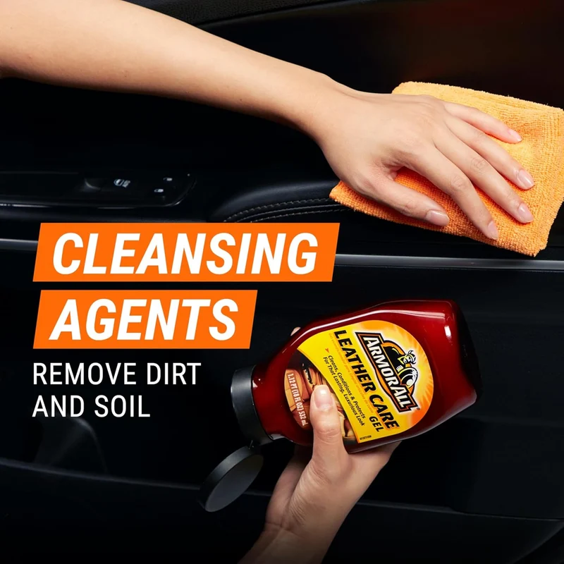 Armor All Car Leather Conditioner Gel, Interior Cleaner for Cars, Trucks and Motorcycles (18 Fl Oz)