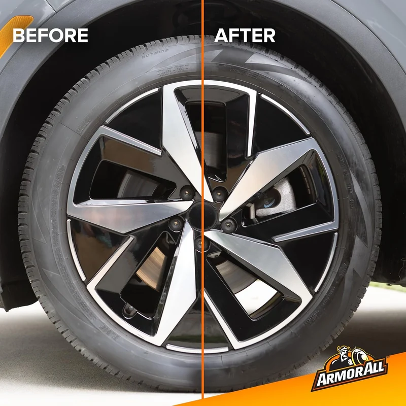 Armor All Tire Foam, Tire Cleaner Spray for Cars, Trucks, Motorcycles (20 Oz)