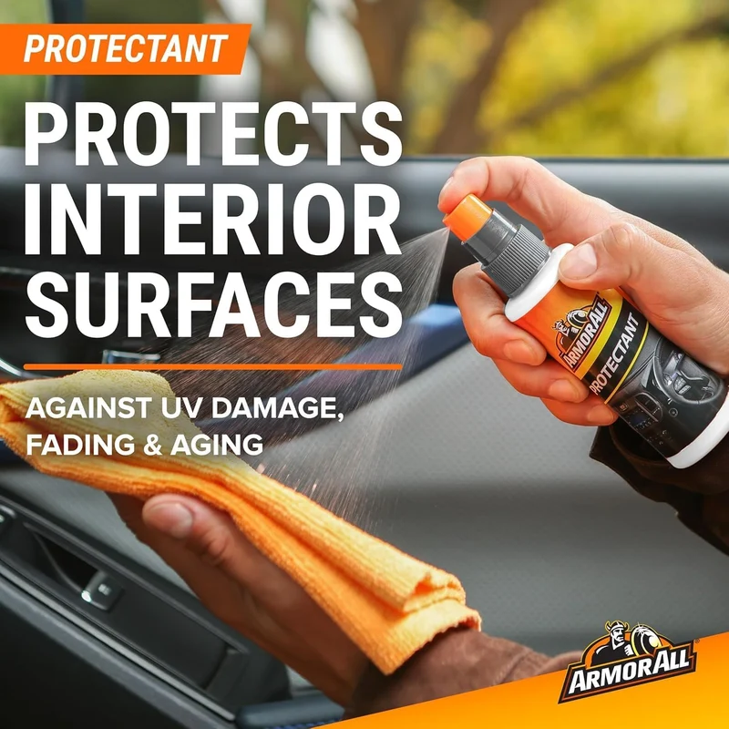 Armor All Car Wash and Car Interior Cleaner Kit, Includes Towel, Tire Foam, Glass Spray, Protectant Spray and Cleaning Spray