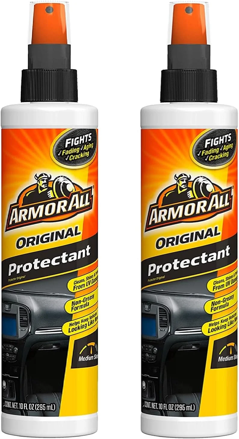 Armor All Interior Car Cleaner Spray Bottle, Protectant Cleaning for Cars, Truck, Motorcycle, Pump Sprayer, 10 Fl Oz (2 Packs)