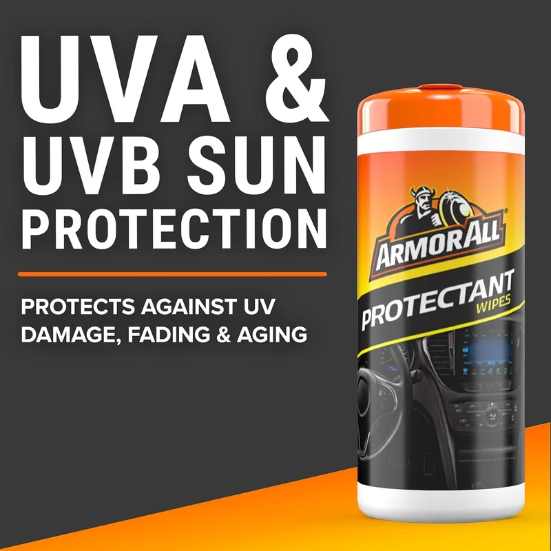 Armor All Original Protectant Wipes, Car Interior Cleaner Wipes w/ UV Protection - (30 Count)