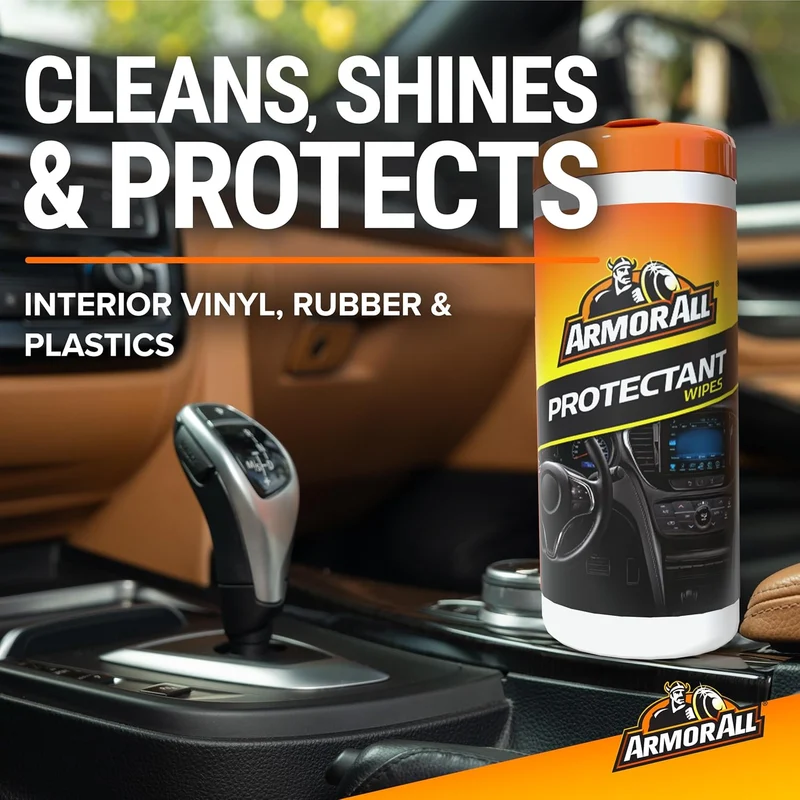 Armor All Original Protectant Wipes, Car Interior Cleaner Wipes w/ UV Protection - (30 Count)