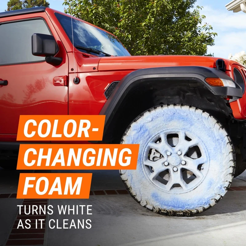 Armor All Wheel and Tire Cleaner and Tire Shine Kit - Heavy Duty Extreme Tire Shine Spray and Wash Brush - 3CT
