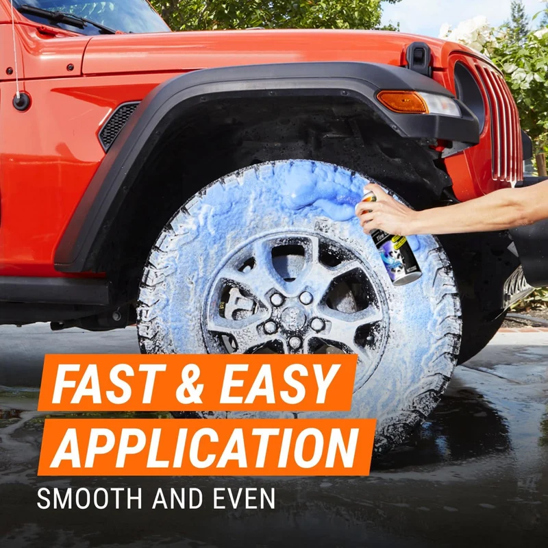 Armor All Wheel and Tire Cleaner and Tire Shine Kit - Heavy Duty Extreme Tire Shine Spray and Wash Brush - 3CT
