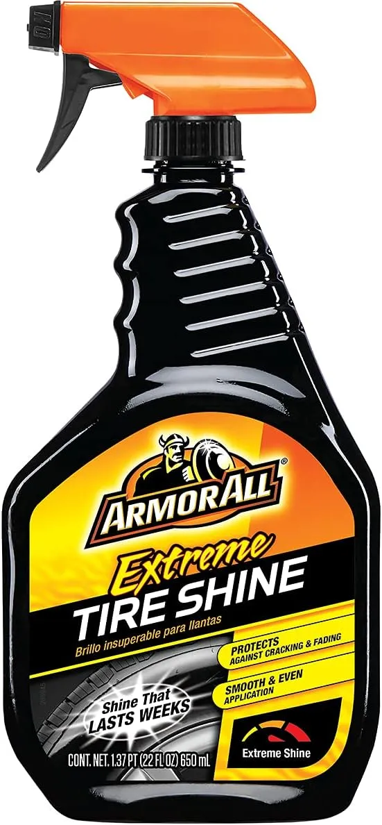 Armor All Extreme Tire Shine Spray , Tire Cleaner and Shine (22 Oz) Each - 6 Pack