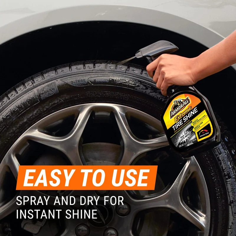 Armor All Extreme Tire Shine Spray , Tire Cleaner and Shine (22 Oz) Each - 6 Pack