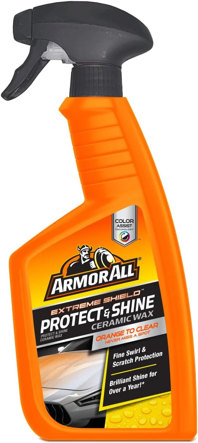 Armor All Extreme Shield Protect & Shine Ceramic Wax, Color Changing Spray Car Wax (16 Fl Oz)