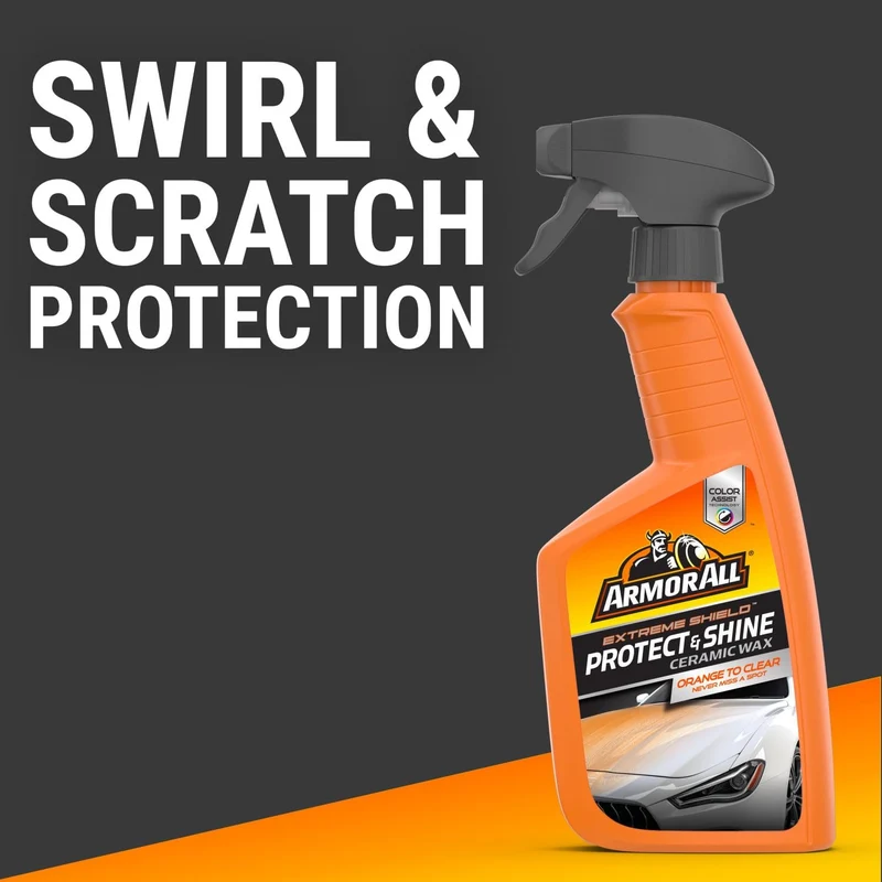 Armor All Extreme Shield Protect & Shine Ceramic Wax, Color Changing Spray Car Wax (16 Fl Oz)
