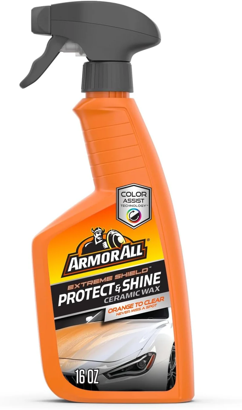 Armor All Extreme Shield Protect & Shine Ceramic Wax, Color Changing Spray Car Wax (16 Fl Oz)