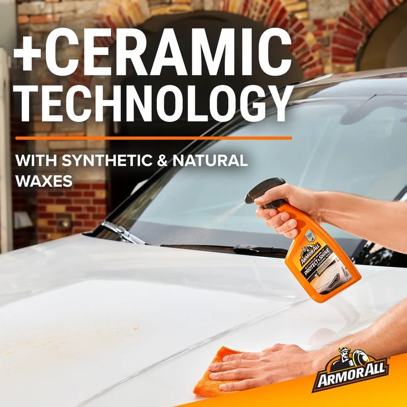 Armor All Extreme Shield Protect & Shine Ceramic Wax, Color Changing Spray Car Wax (16 Fl Oz)