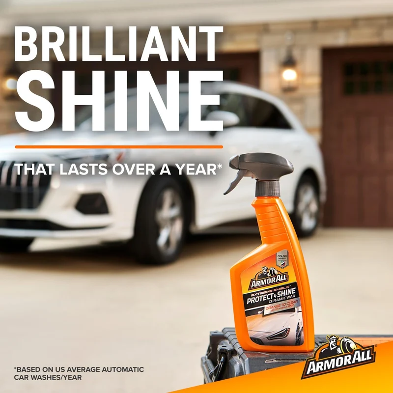 Armor All Extreme Shield Protect & Shine Ceramic Wax, Color Changing Spray Car Wax (16 Fl Oz)