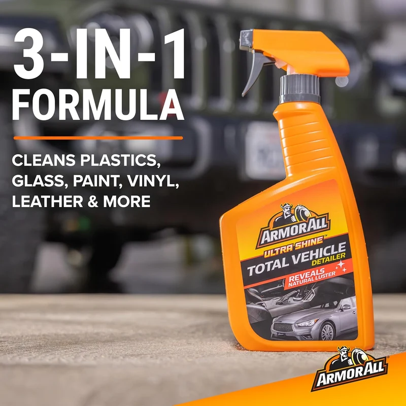 Armor All Ultra Shine Total Vehicle Detailer by Armor All, Car Detailer Spray for Interior and Exterior (22 Fl Oz)