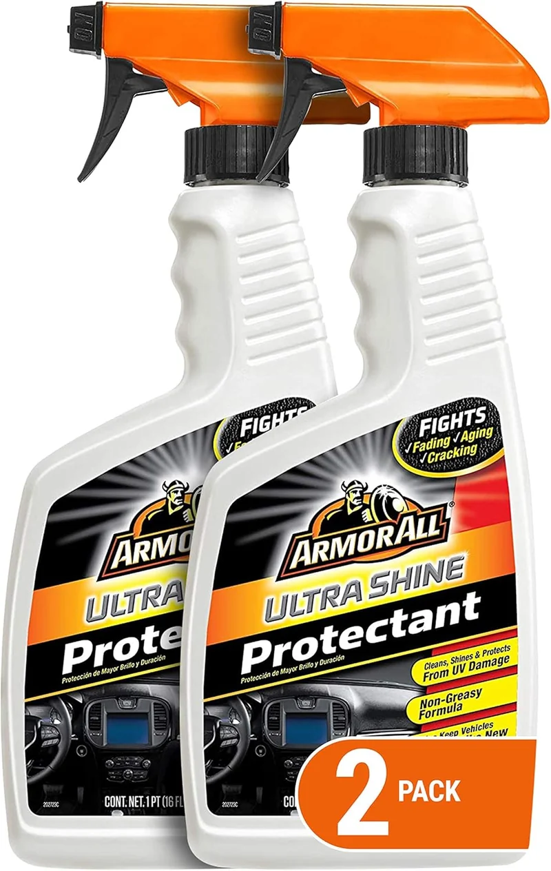 Armor All Car Cleaner and Car Protectant, Spray Bottle Cleaner and Protectant for Cars, Trucks, Motorcycles (16 Fl Oz) 2 Pack