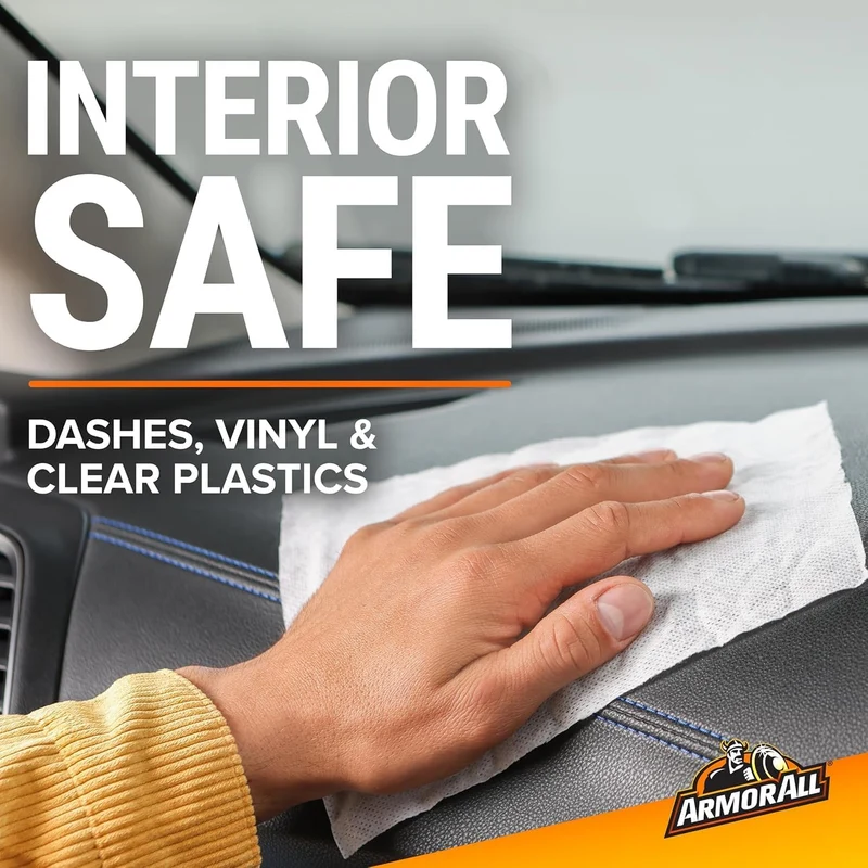 Armor All Car Cleaning Wipes, Wipes for Car Interior and Car Exterior - 90 Wipes