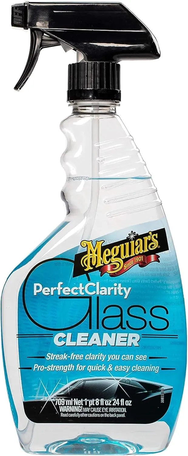 Meguiar's Perfect Clarity Glass Cleaner Windshields and Mirrors Gleaming Superior Streak Free Finish (24 Oz)