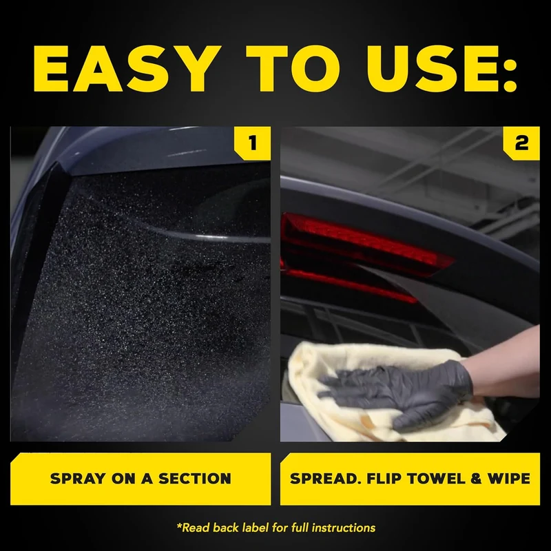 Meguiar's Ultimate Glass Cleaner & Water Repellent - Premium Glass and Window Cleaner Rain Repellent Improving Visibility in Rain - (16oz)