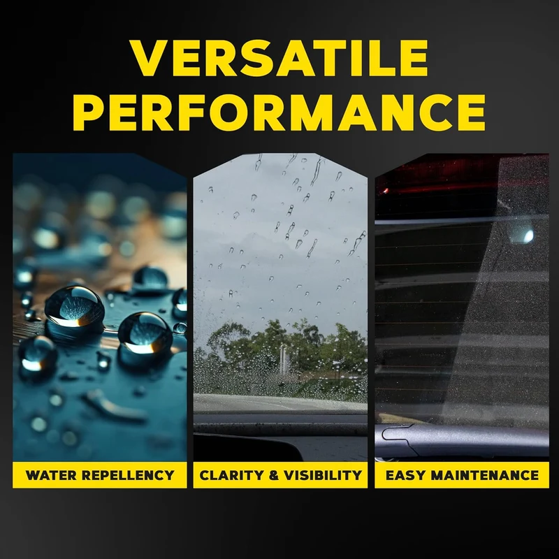 Meguiar's Ultimate Glass Cleaner & Water Repellent - Premium Glass and Window Cleaner Rain Repellent Improving Visibility in Rain - (16oz)