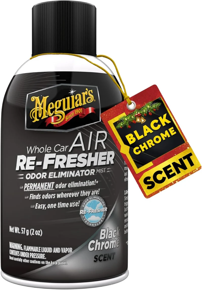 Meguiar's Whole Car Air Refresher Black Chrome Scent - 2oz