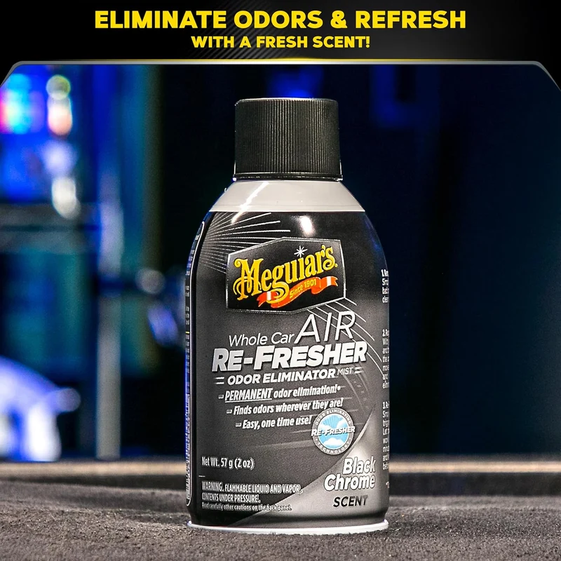 Meguiar's Whole Car Air Refresher Black Chrome Scent - 2oz