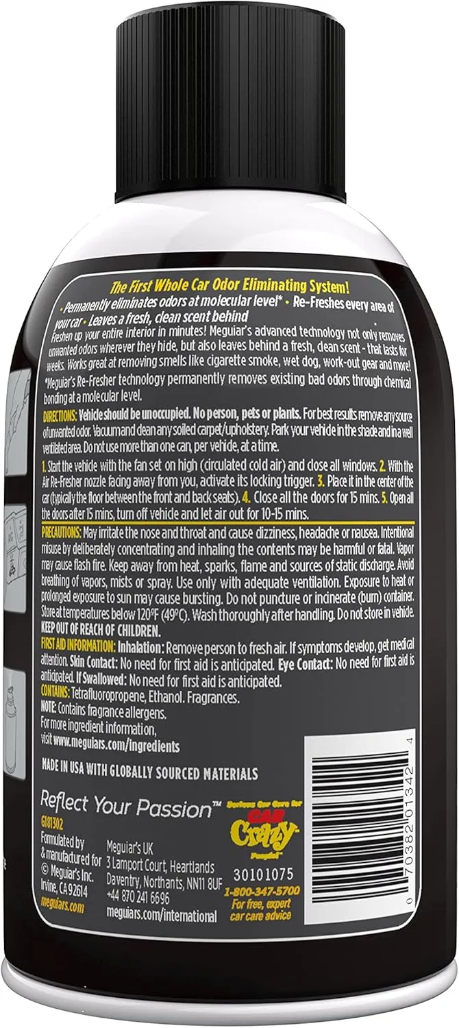 Meguiar's Whole Car Air Refresher Black Chrome Scent - 2oz