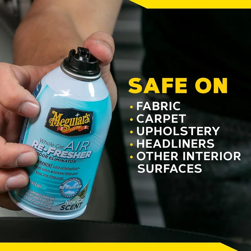 Meguiar's Whole Car Air Re-Fresher Odor Fighting Mist Air Freshener - New Car Scent - 3PK (2 Oz Spray Bottles)
