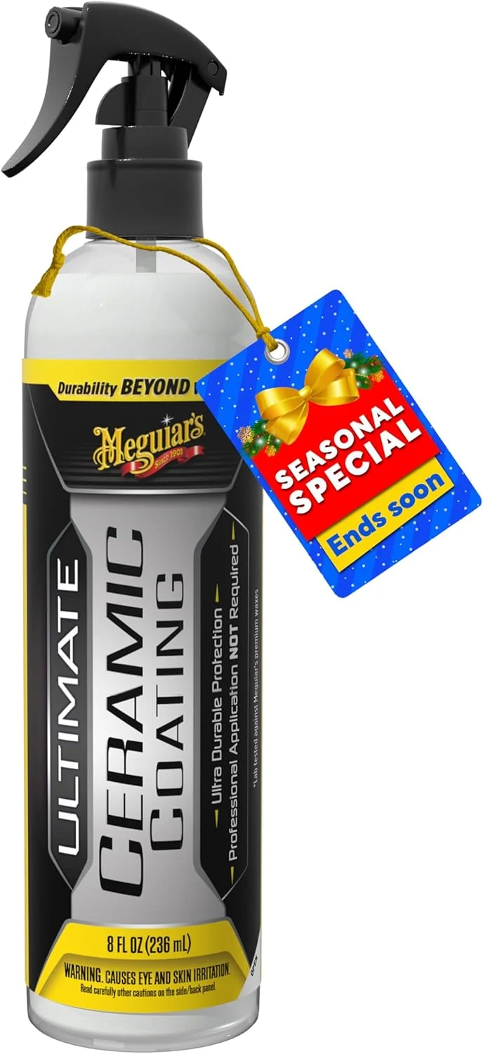 Meguiar's Ultimate Ceramic Coating - Ultra-Durable Cutting-Edge Ceramic Protection - (8oz) Spray