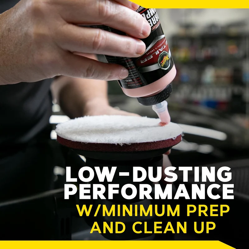 Meguiar's DA 5’’ Microfiber Cutting Disc Pads Compatible with a DA Polisher for Car Detailing - 2 Pack