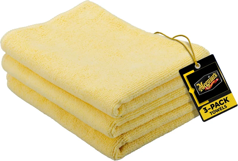 Meguiar's Supreme Shine Microfiber Towels for Cars, Absorbent Ultra-Plush - 3 Pack
