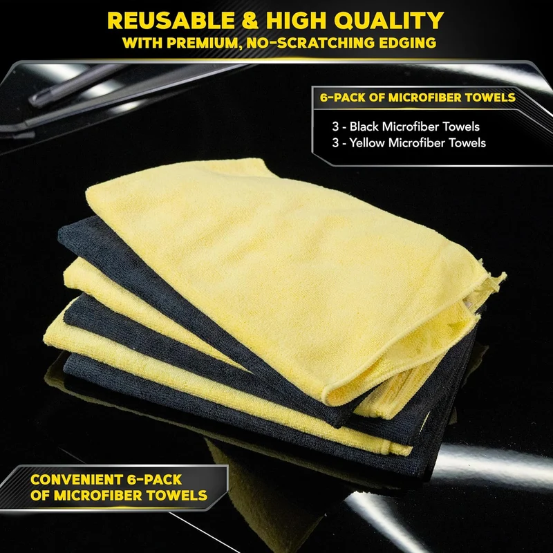 Meguiar's Supreme Shine Microfiber Towels for Cars, Ultra-Plush Car Microfiber Towel Set