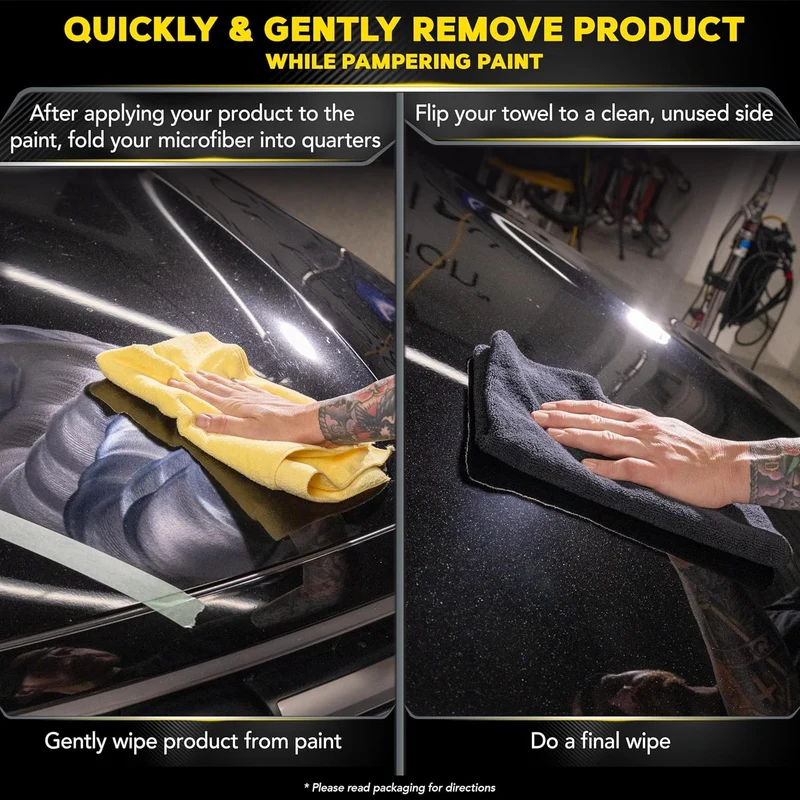 Meguiar's Supreme Shine Microfiber Towels for Cars, Ultra-Plush Car Microfiber Towel Set