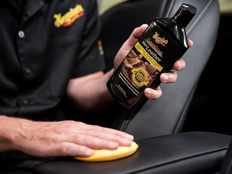 Meguiar's Gold Class Rich Leather Lotion - Cleans, Conditions & Protects for Complete Leather Care (14 Oz)