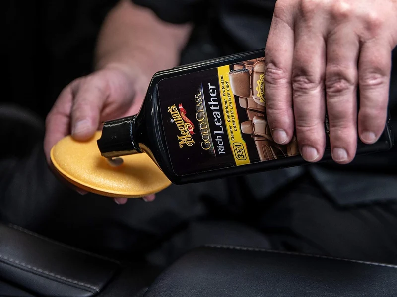 Meguiar's Gold Class Rich Leather Lotion - Cleans, Conditions & Protects for Complete Leather Care (14 Oz)