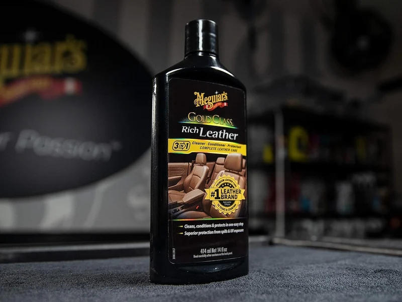 Meguiar's Gold Class Rich Leather Lotion - Cleans, Conditions & Protects for Complete Leather Care (14 Oz)