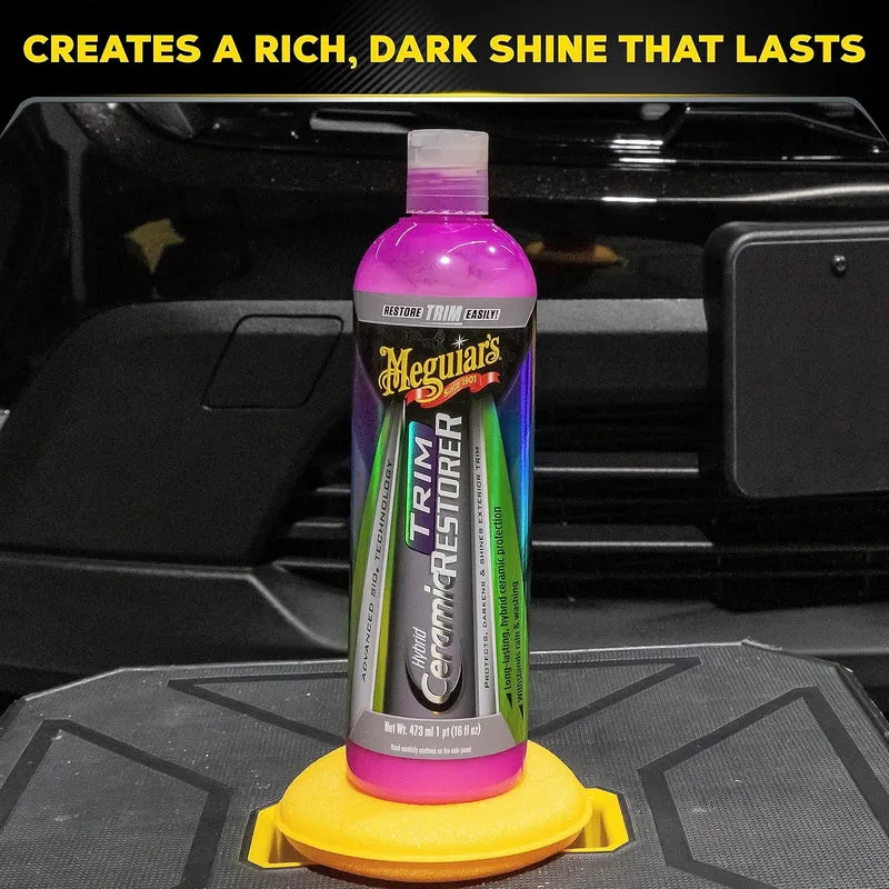 Meguiar's Hybrid Ceramic Car Trim Plastic Restorer - (16 Oz) Bottle