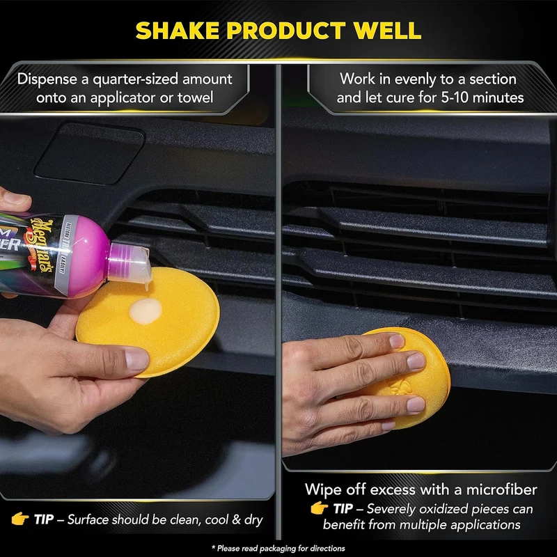 Meguiar's Hybrid Ceramic Car Trim Plastic Restorer - (16 Oz) Bottle