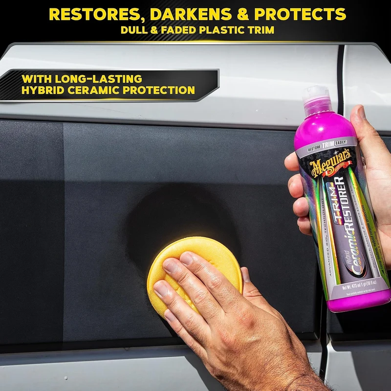 Meguiar's Hybrid Ceramic Car Trim Plastic Restorer - (16 Oz) Bottle