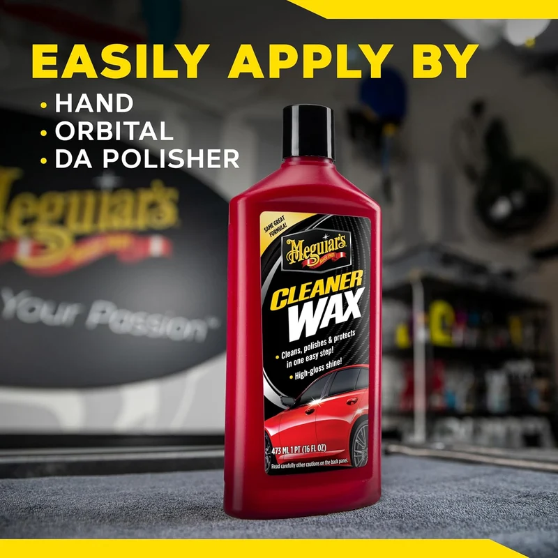 Meguiar's Cleaner Liquid Car Wax, Cleans, Polishes and Protects Easy to Use Long-lasting Shine - (16 Oz)