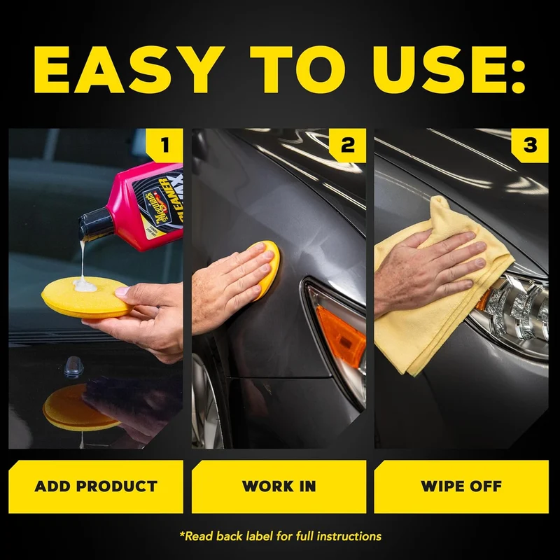 Meguiar's Cleaner Liquid Car Wax, Cleans, Polishes and Protects Easy to Use Long-lasting Shine - (16 Oz)