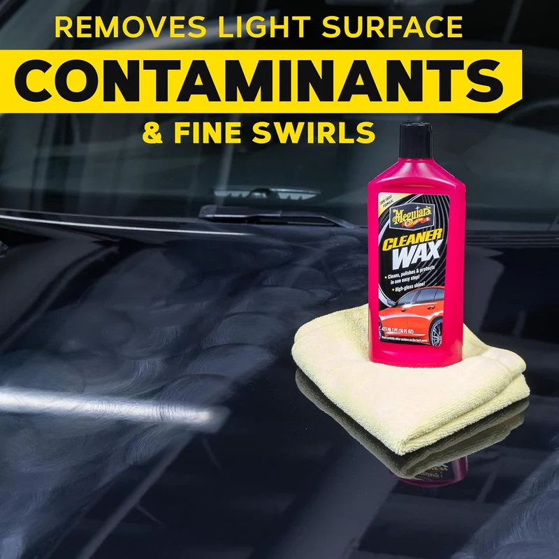 Meguiar's Cleaner Liquid Car Wax, Cleans, Polishes and Protects Easy to Use Long-lasting Shine - (16 Oz)