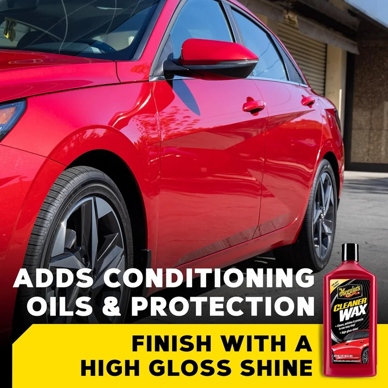 Meguiar's Cleaner Liquid Car Wax, Cleans, Polishes and Protects Easy to Use Long-lasting Shine - (16 Oz)