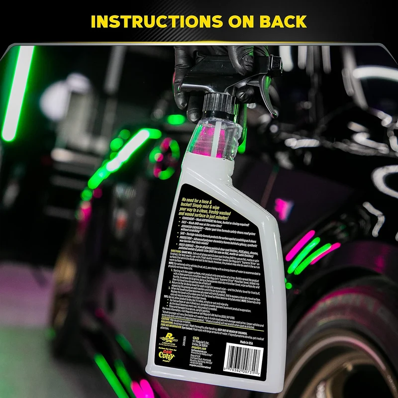 Meguiar’s Ultimate Waterless Wash & Wax, Scratch-Free Cleaning Spray 2-in-1 Detailer for Shine (26 Oz)