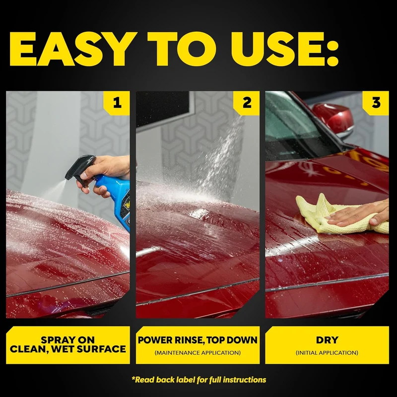 Meguiar's Hybrid Ceramic Spray Wax for Car Detailing w/ Superior Protective Power of Advanced SiO2 Hybrid Barrier - (26 Oz)