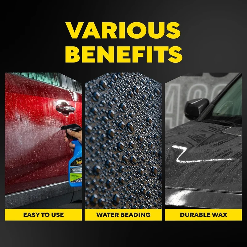 Meguiar's Hybrid Ceramic Spray Wax for Car Detailing w/ Superior Protective Power of Advanced SiO2 Hybrid Barrier - (26 Oz)