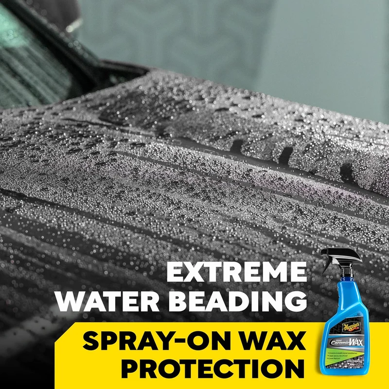 Meguiar's Hybrid Ceramic Spray Wax for Car Detailing w/ Superior Protective Power of Advanced SiO2 Hybrid Barrier - (26 Oz)